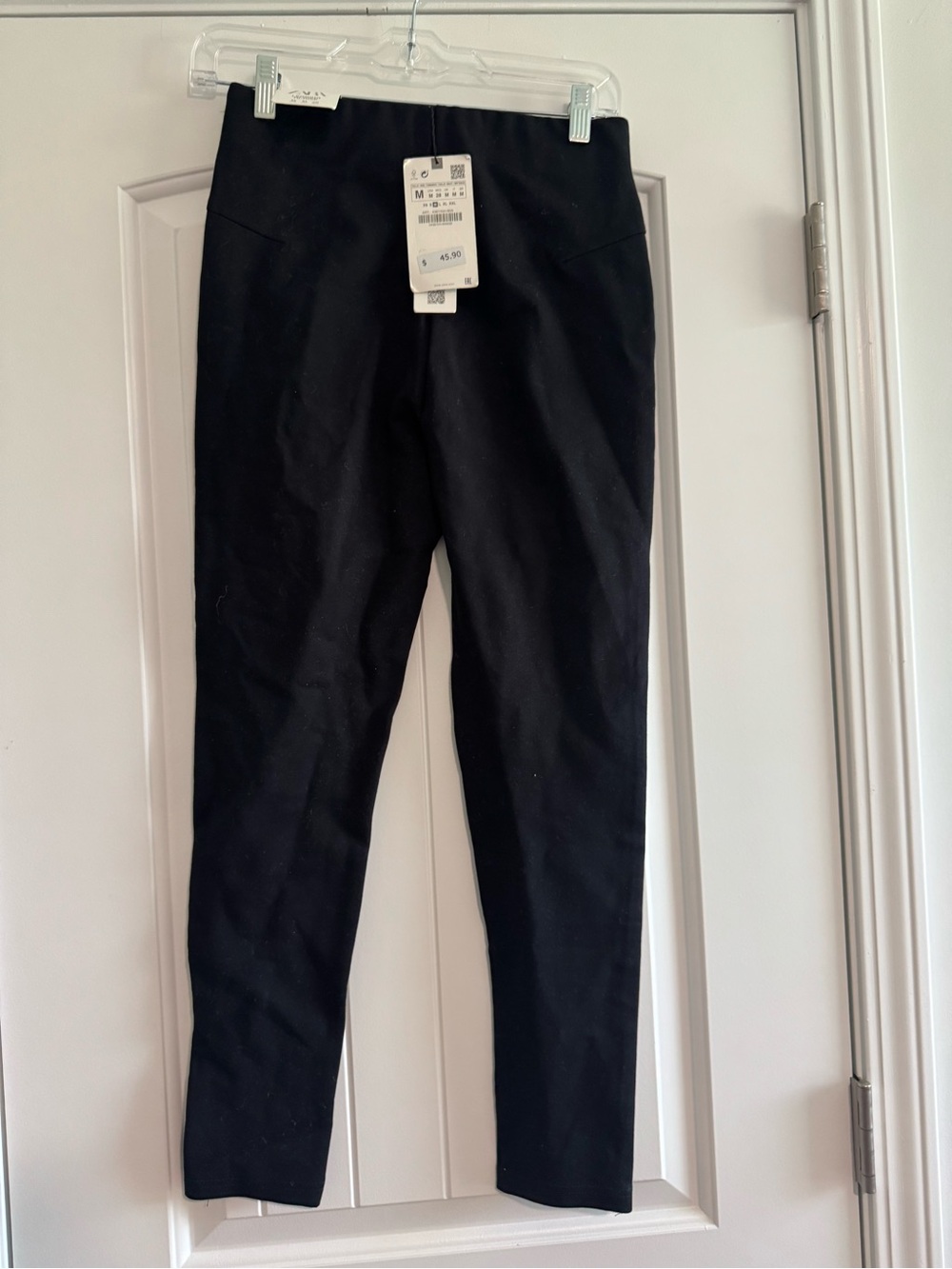 Zara Black Slim High-Rise Jeggings with Jewel detailing medium